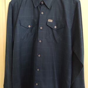 DIXXON Dark Blue Plaid Shirt